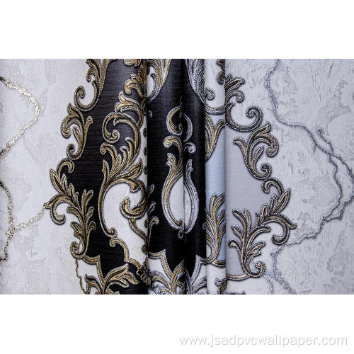 Modern Design Soundproof Damask Wallpaper